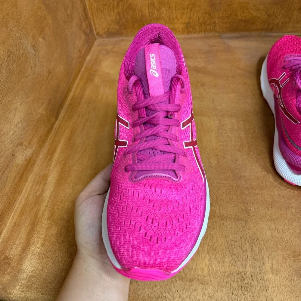 ASICS Gel-Nimbus 24 Running Shoes Womens Sz 9 Hot Pink Athletic Sneakers 101B201